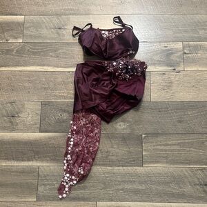 Weissman Burgundy Kids Dance Costume